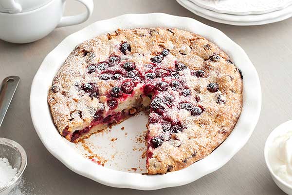 Gluten Free Crustless Cranberry Pie Recipe