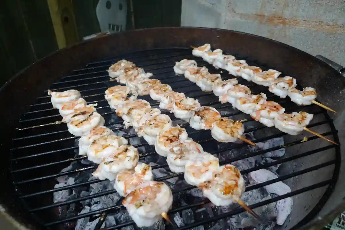 Gluten-Free Grilled Shrimp with Walnut Pesto