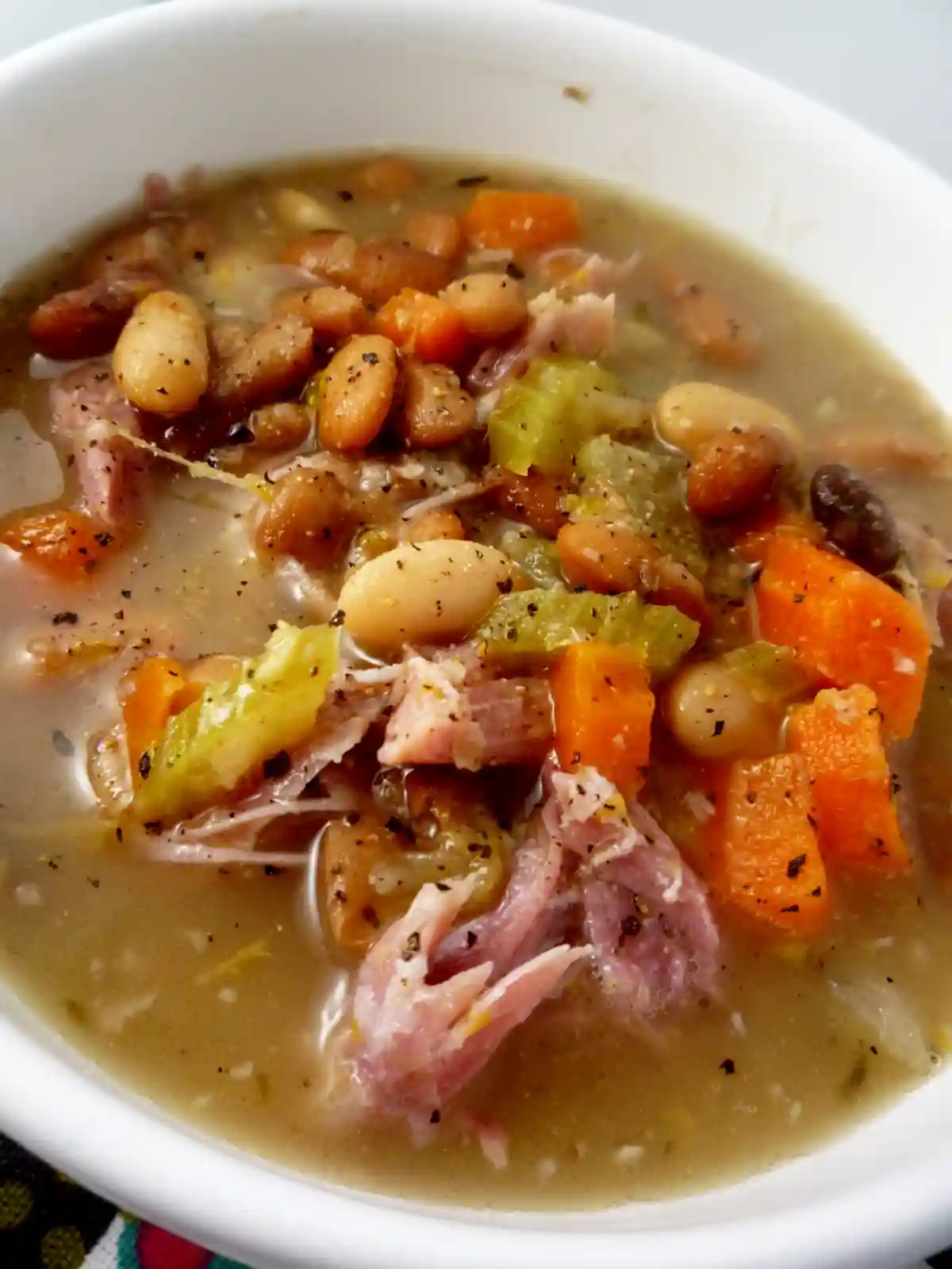 Gluten-Free Ham and Bean Soup with Vegetables