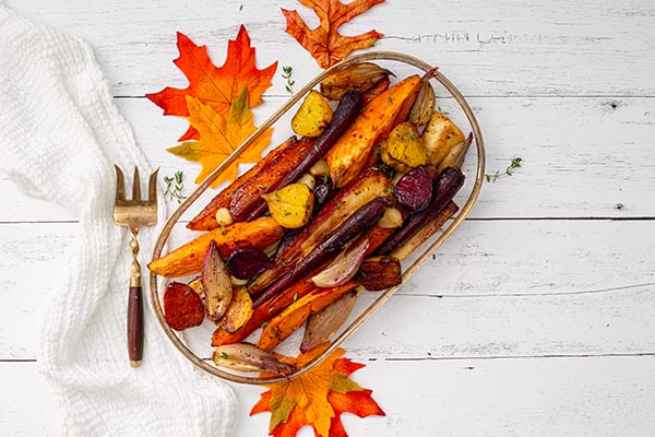 Roasted Root Vegetables & Raspberry Vinegar